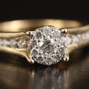 14K Gold Diamond Ring
